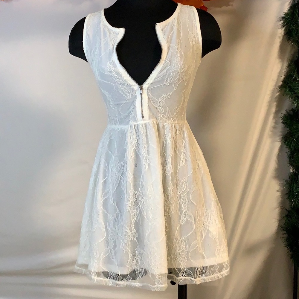 Divided (H&M)white lace dress, size XS